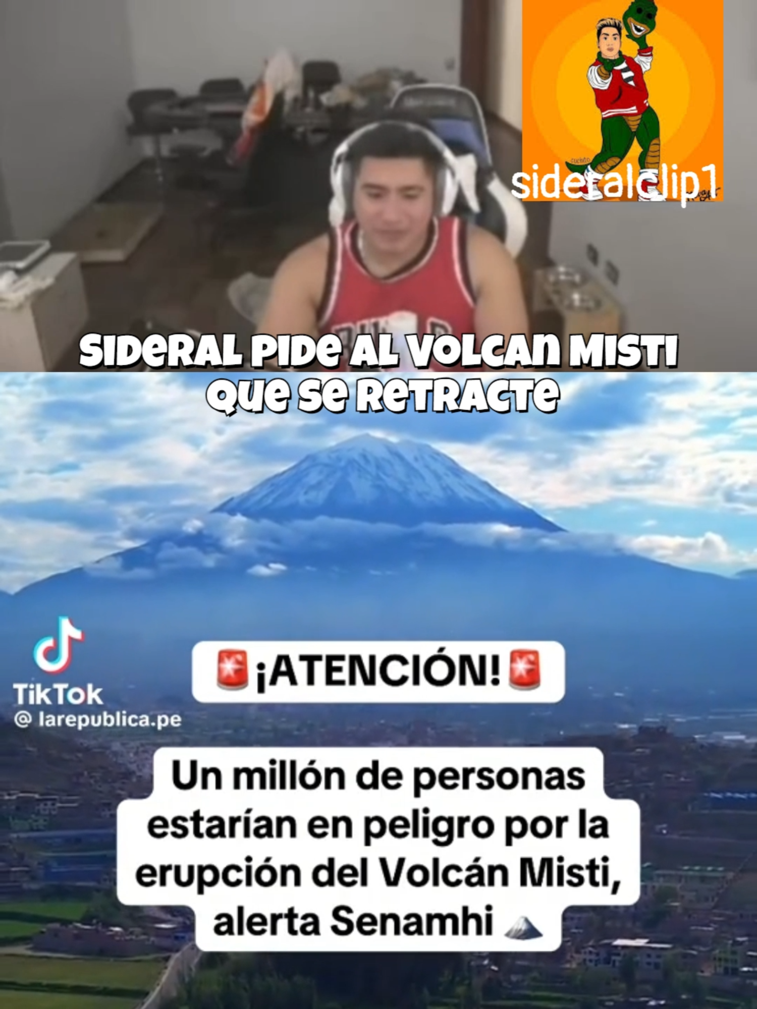 Noticia Sideral pide al Volcan Misti que se Retracte #sideral #sideralchocolatada #dibujitos #bebaarmy #fyp #dibujito #volcanmisti #noticia #perú