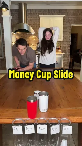 Is the money cup slide luck or skill?? #familygamenight #FamilyFun #partygames #gameswithfriends #familytime 