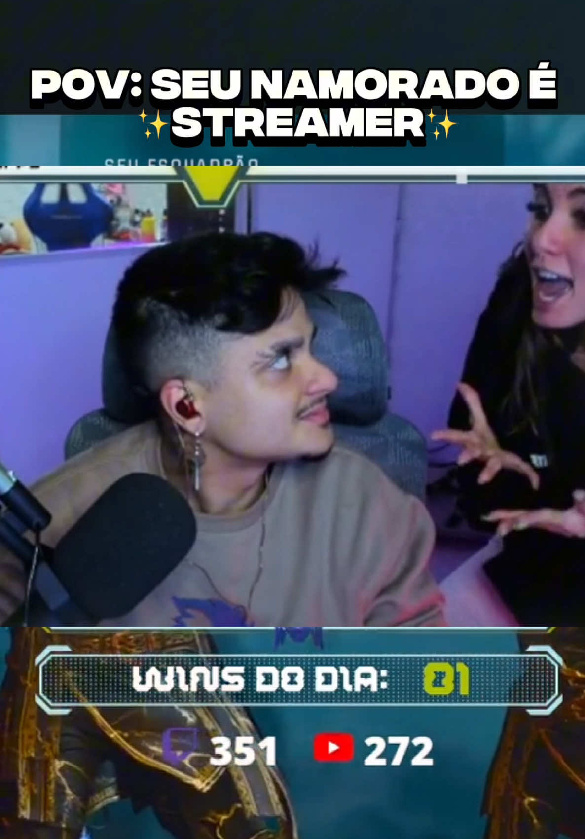 Pov: seu namorado é ✨streamer✨ @Paranga 
