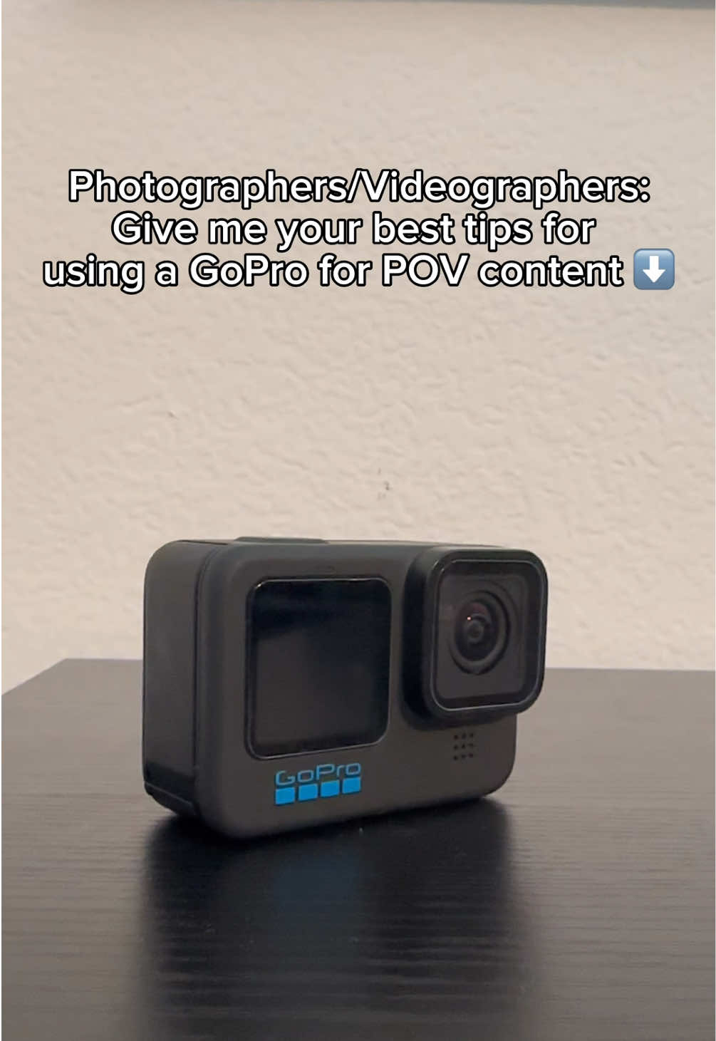 just got a gopro for POV shots 👀 photographers & videographers, what are your best tips, settings, or hacks before I start filming 📸🎥 #gopro #POVPhotography #goprohero11 #goprocontent #photographytips