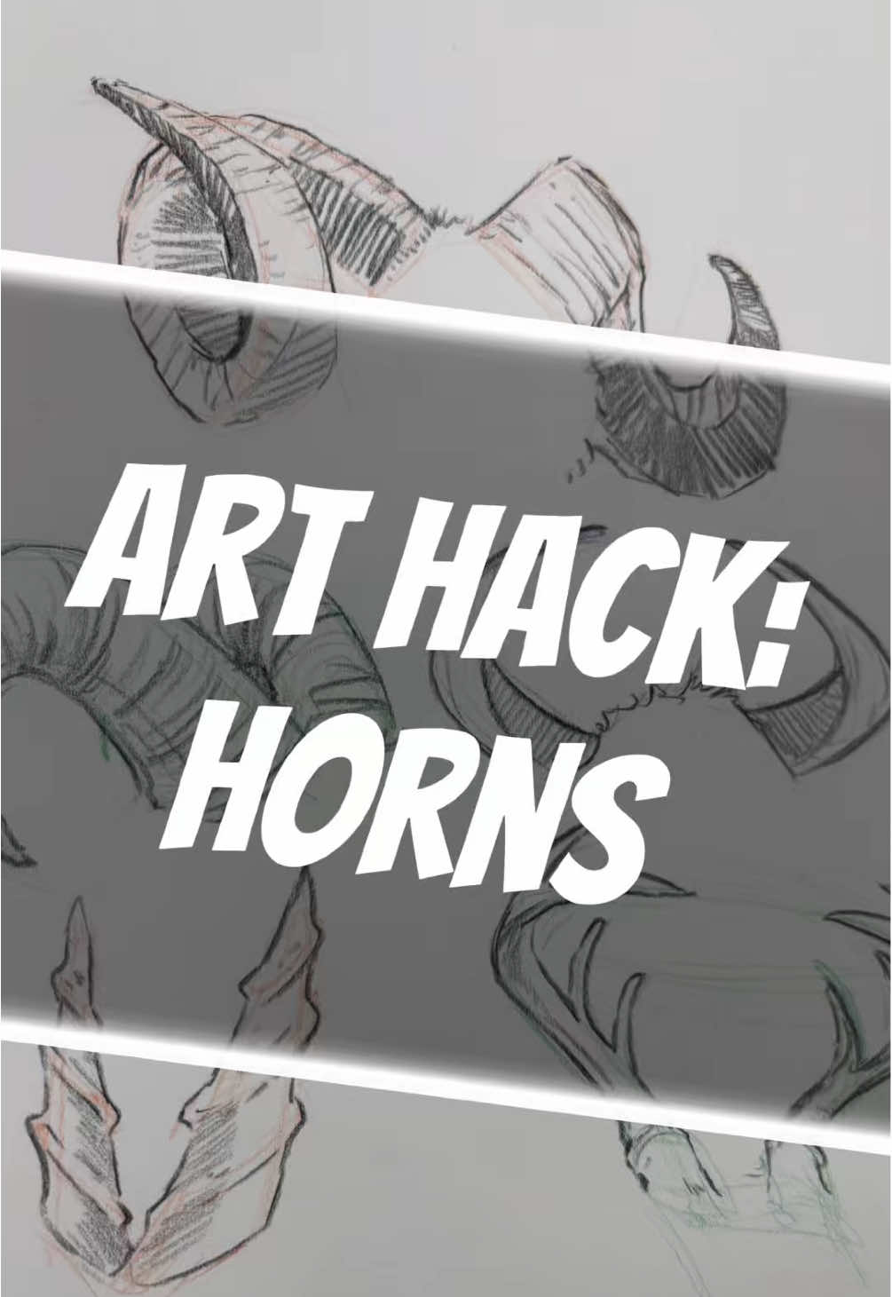 Time for a jump back into animal features! I have found that being able to draw a good pair of horns has helped not only for animals, but creature and character design as well. So let’s get into it! #arthack #horn #antlers #dragon #drawing 
