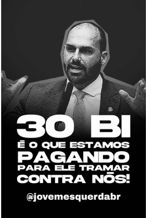 Eduardo Bolsonaro, com sua traição descarada, tramou contra o Brasil nos EUA, empurrando sanções que esmagaram nossa economia com um rombo avassalador de R$ 30 bilhões! Essa campanha egoísta, só pra proteger os interesses mesquinhos da família, jogou o agronegócio, exportadores e empresas na lama, enquanto ele cuspia na soberania nacional. Um desastre que sangrou o país e expôs sua lealdade duvidosa!