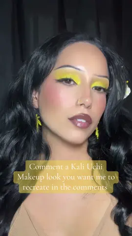 Counting down the days until the Kali Uchis tour ✨🌼 Serving tropical glam inspo for the concert—what look should I do next? 🎤💛 #KaliUchis #SincerelyTour #KaliUchisTour #MakeupInspo #ConcertGlam       