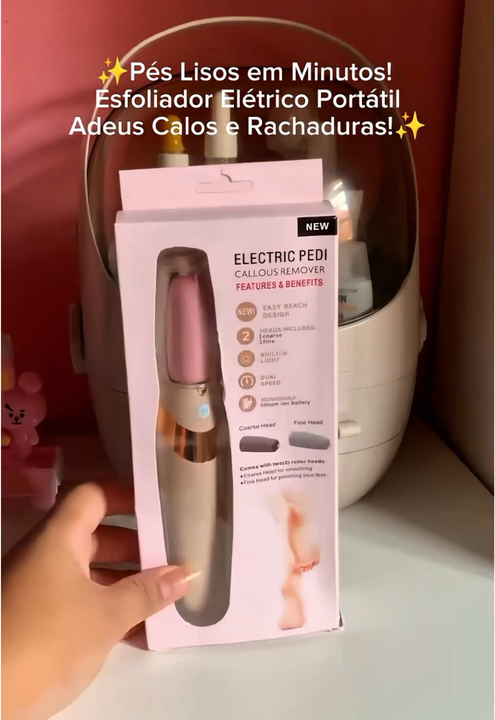Lixador de Pé Elétrico Esfoliante! #promocao #lixa #elétrica #pe #peslisos