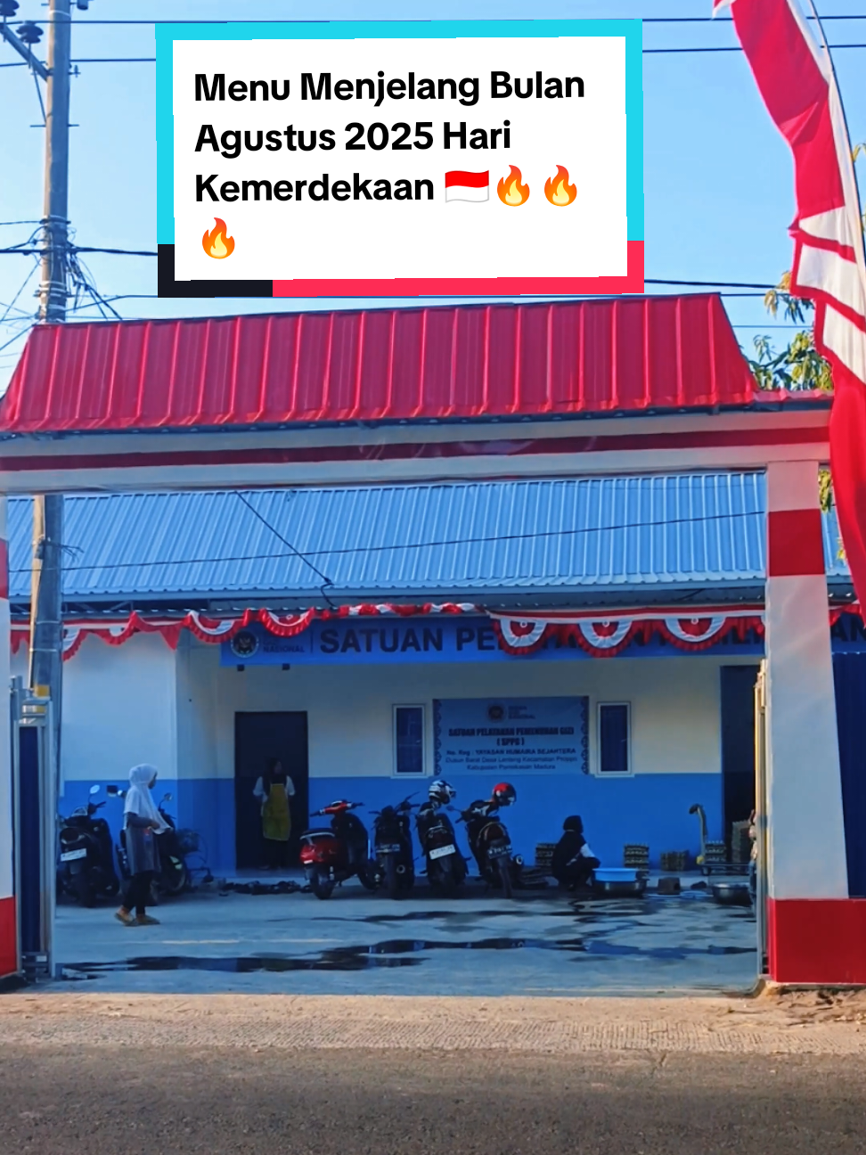 Menu Bulan Agustus Untuk memperingati Hari Kemerdekaan Republik Indonesia 🇮🇩🔥🔥🔥 #MBG #badangizinasional #pamekasan #for #dusunbaratlentengpropoo @PRABOWO SUBIANTO 