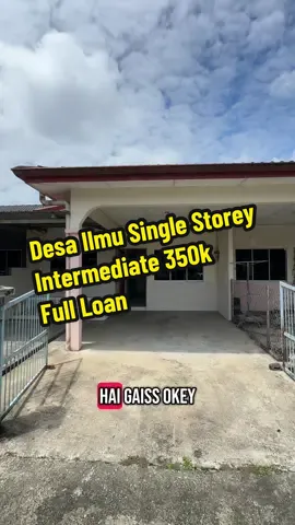 Desa Ilmu Single Storey 350k sahaja Dekat dgn commercial Units Size tanah 4.4 pts 3 Bilik Tidur & 2 Bilik Mandi Leasehold BOLEH FULL LOAN  Yin 010-2092088 #desailmu #rumahuntukdijual #houseforsale #samarahan #kuching 
