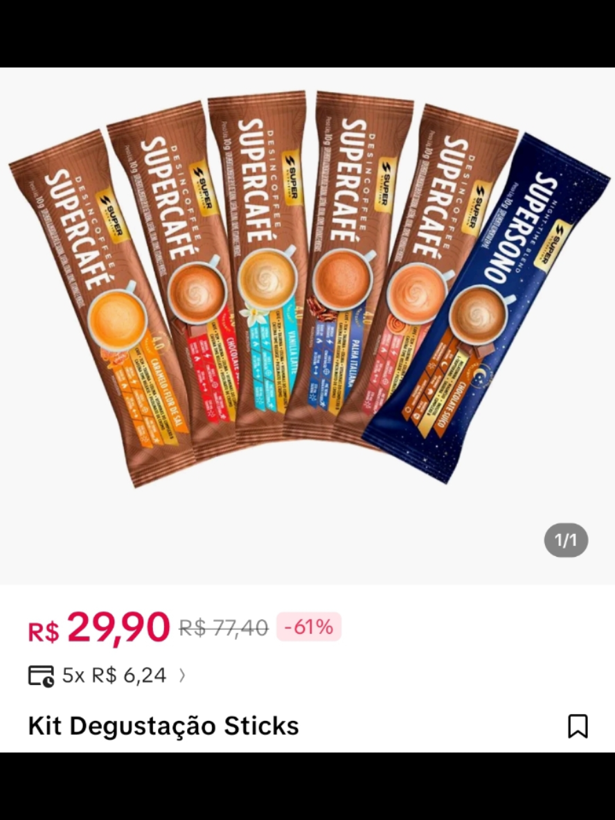 Kit degustação sticks #tiktokshop #foryou #café 