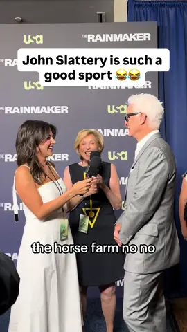Anyone else hear of the horse farms in Dublin? @USA Network #JohnSlattery #therainmaker #excusemygrandma  #redcarpet  #premiere 