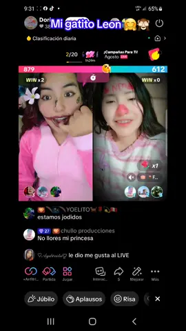 Gracias mi estimado @🪶✨️🪶YOELITO🐕🌹💫🇵🇪 #tiktoklive #dorismauri #gatitoleon😻😻🦁🦁❣️ #paratii 