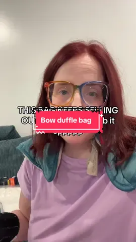 #bowbag #bowduffle #dufflebag #bagsmart #tiktokshopbacktoschool 