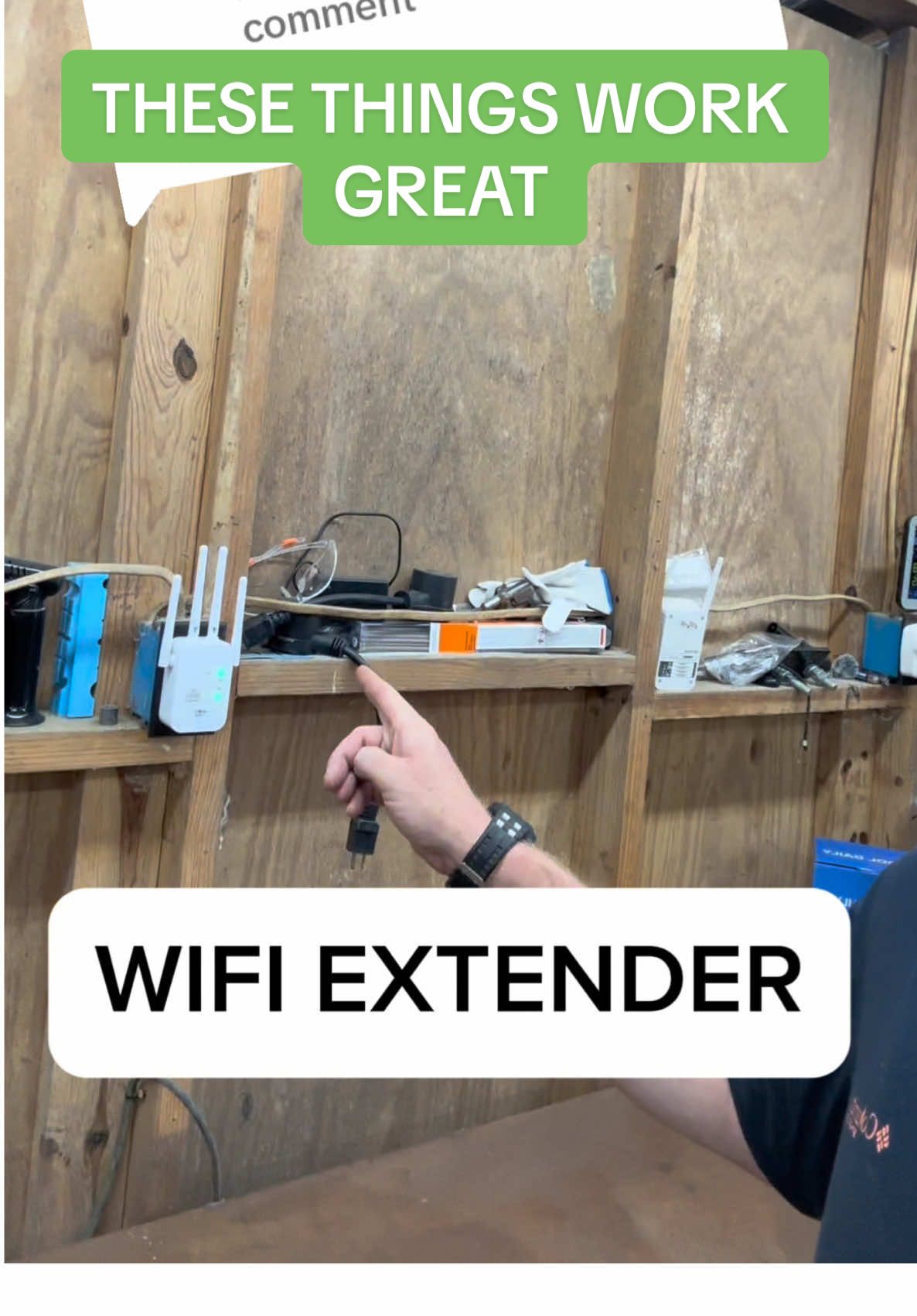 Replying to @Kenny Cook527 If your wifi isn’t working outside this fixed it for me. #wifiextender #problemsolved #backyardwifi #wifi 