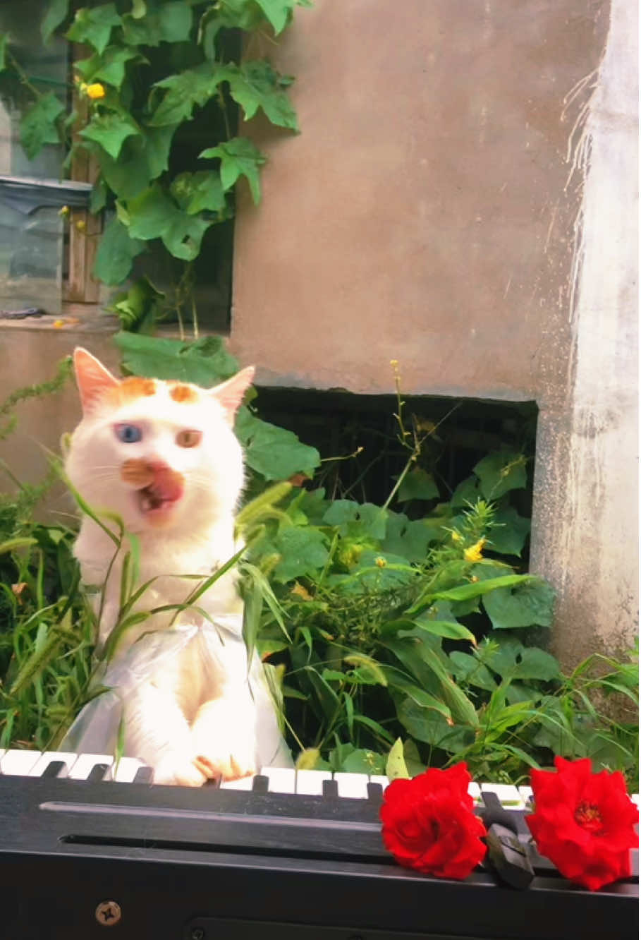 The outcome of kissing was beaten up 😻#foryou #cat #catsoftiktok #cute #wedding 
