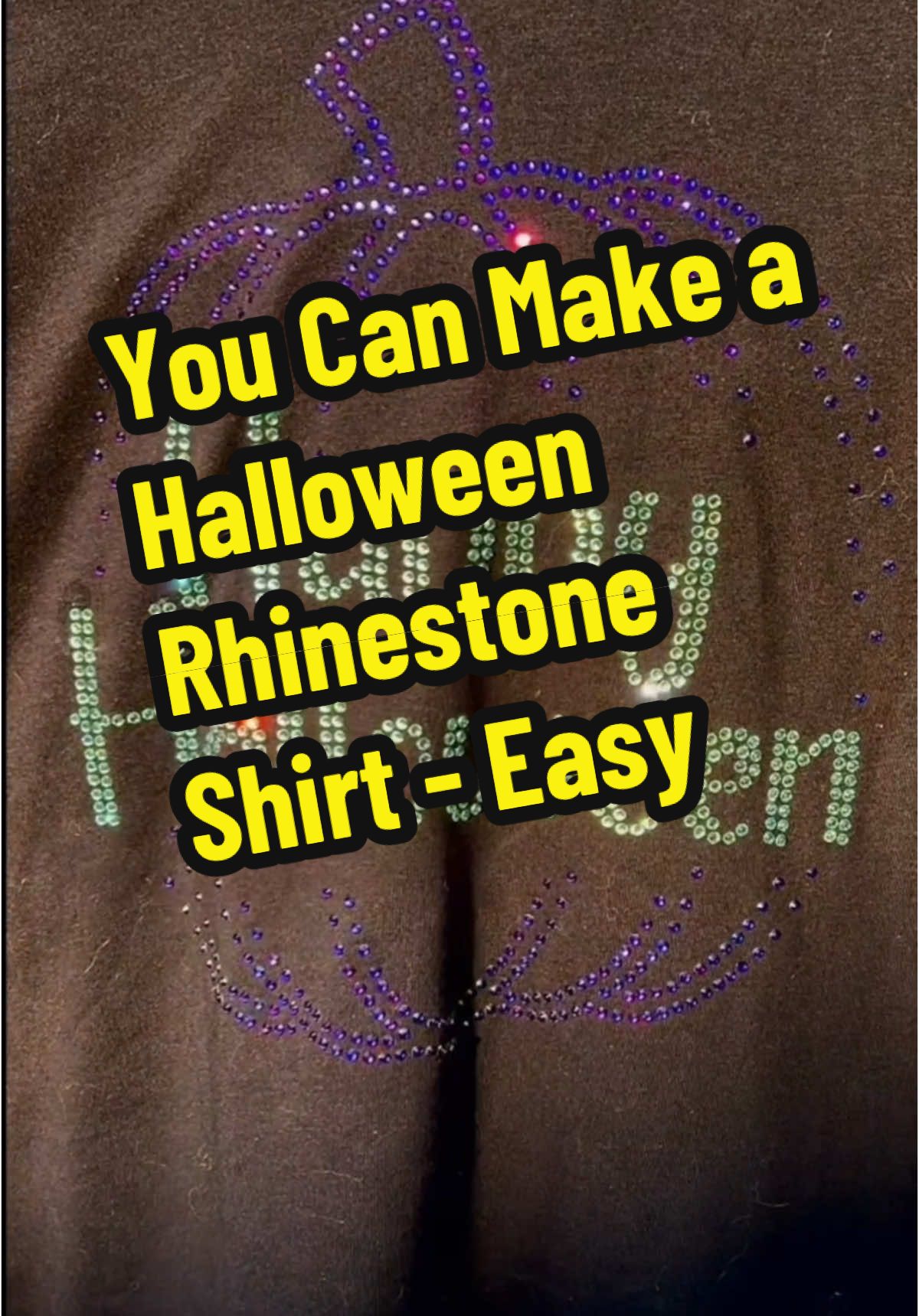You can make #rhinestoneshirts EASY! Like the design? It’s available at TheRhinestoneWorld.com #bling #vinylcutter #learnwithtiktok #heatpressprinting #sparkle #asmr 