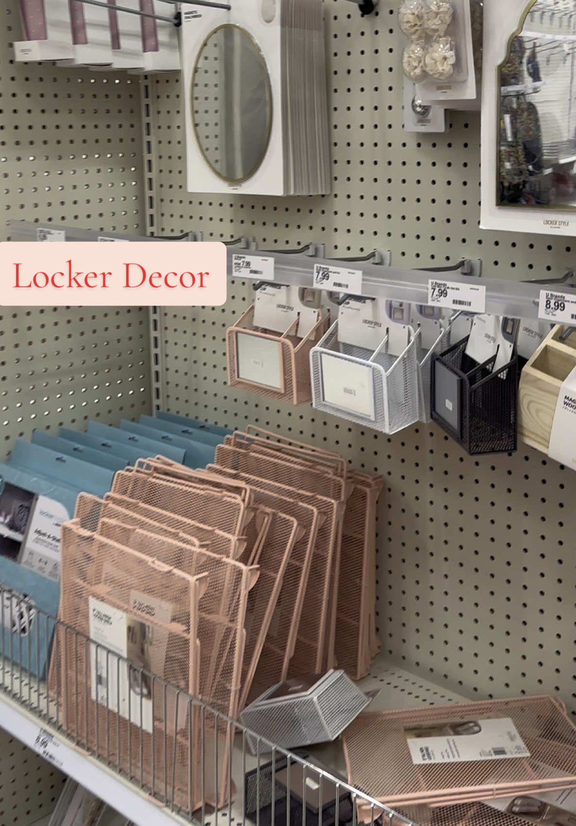 Locker decorations 🪞 #decor #locker #decoration #magnet #organize 