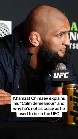 UFC middleweight title challenger Khamzat Chimaev explains why his demeanour has changed and what has caused him to become calmer over the years in his UFC career ahead of his main event with champion Dricus Du Plessis in Chicago at UFC 319 #khamzatchimaev #UFC #mma 