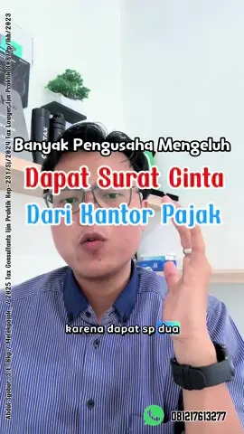 Makin lancar usaha makin khawatir dengan pajak Bukan lagi khawatir dengan competitor Buat kalian yang mau tau detail apa itu SP2DK dan bagaimana menanggapinya yuk gabung FREE WEBINAR hari ini kamis 14 Agustus jam 10 pagi Komen WEBINAR nanti aku kirim linknya via DM Webinar ini gratis, saat klik link ada opsi untuk input 0 rupiah dan 25.000 rupiah Jika ingin mendapat sertifikat yang terdaftar di Dinas Pendidikan beserta materinya kalian bisa input 25.000 rupiah untuk biaya admin yahh Jika tidak bisa pilih 0 rupiah #sp2dk #suratcinta #pengusaha #webinar 
