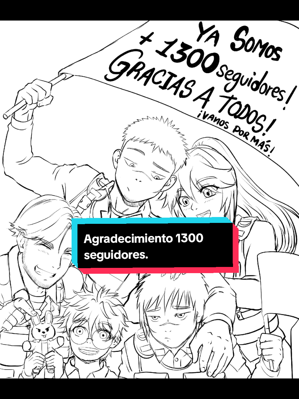 Gracias a todos ya somos mas de 1300 seguidores en tiktok! Gracias Gracias! proximante mas de mi manga Blastor!  