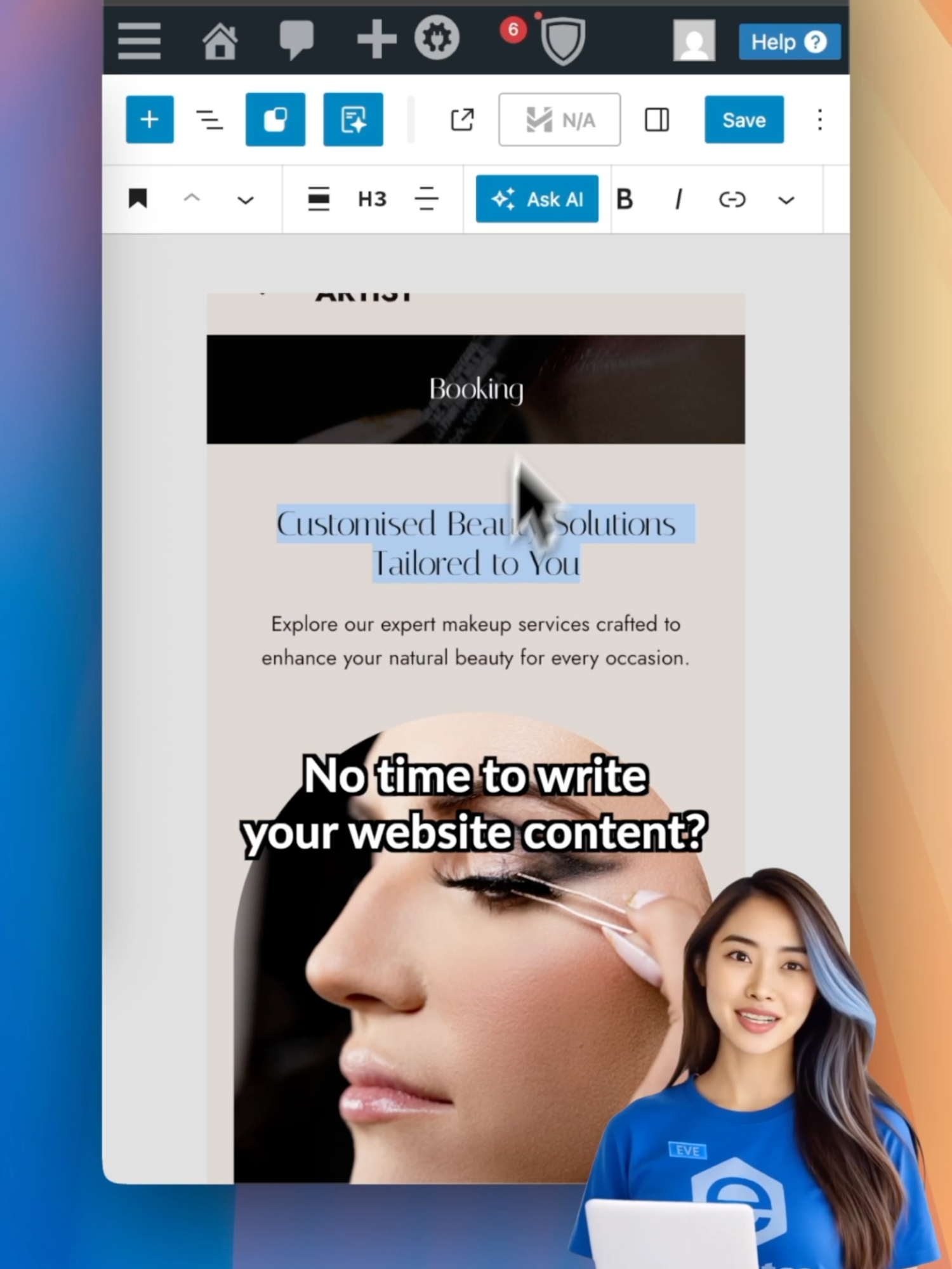 Struggling with website images? Let AI handle it.   No more digging through stock photo sites.  Just tell the AI what you need—a bakery storefront, a tech team, a cozy café.   It generates stunning visuals that match your content— And adds them to your site automatically, perfectly styled.   Looks like you hired a designer—without the cost.   Try Exabytes AI Hosting today, or chat with Eve.   Save RM250 on AI Hosting this Merdeka—plus get a FREE lifetime domain.  *T&C Apply   #Exabytes #GROWDigital