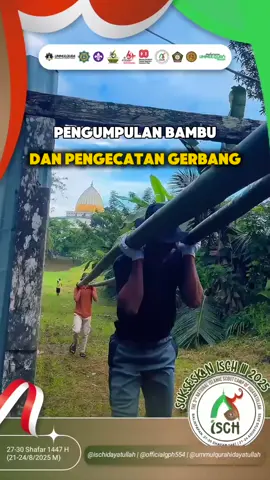 KERJA KERAS mahasiswa dan warga mempersiapkan arena ISCH JAMBORE NASIONAL di Gunung Tembak. @Hidayatullah Gunung Tembak  #isch #ischidayatullah #semangatpramuka #JAMNAS 