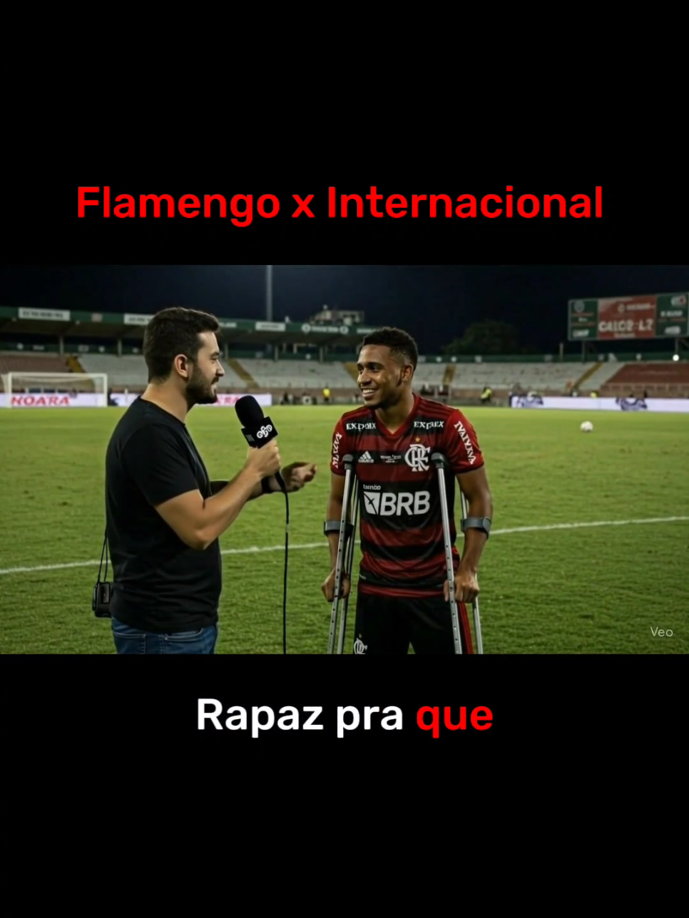 Flamengo x Internacional:Pré-jogo com direito a muletas! #ia #libertadores #flamengo #internancional #tiktokviral 