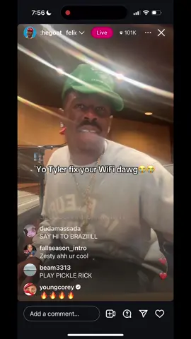 IM CRYING😭 #tylerthecreator #iglive #fypシ゚viral #tylerfunnymoments #tylerthecreatormedia 
