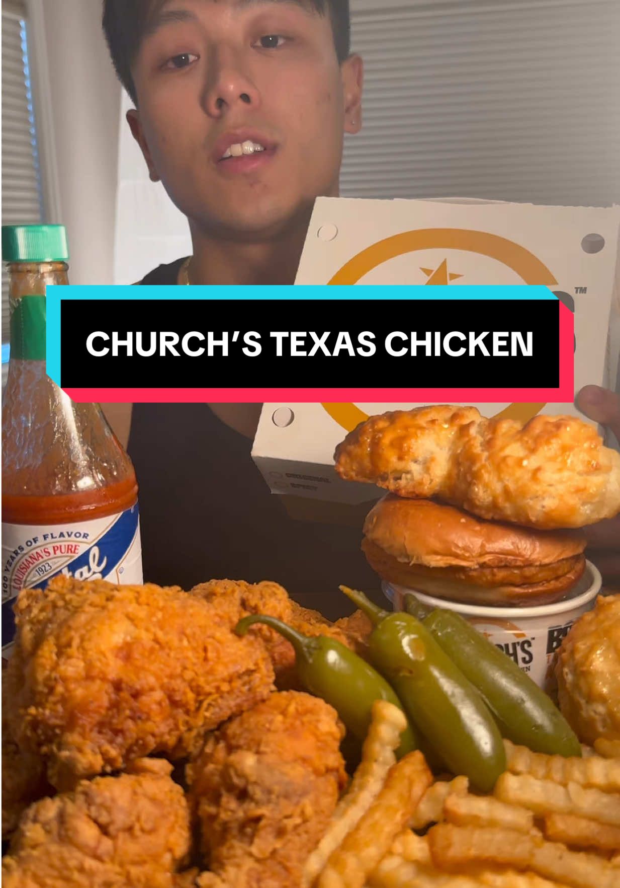 Church’s Texas Chicken Mukbang!! 🍗🍟 @Church's Texas Chicken  #fyp #fypシ #friedchicken #mukbang #Foodie 