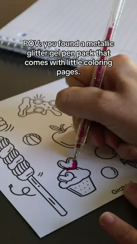 How cute are these glitter gel pens?!!! #pens #penlovers #glitterpens #coloring #coloringasmr 