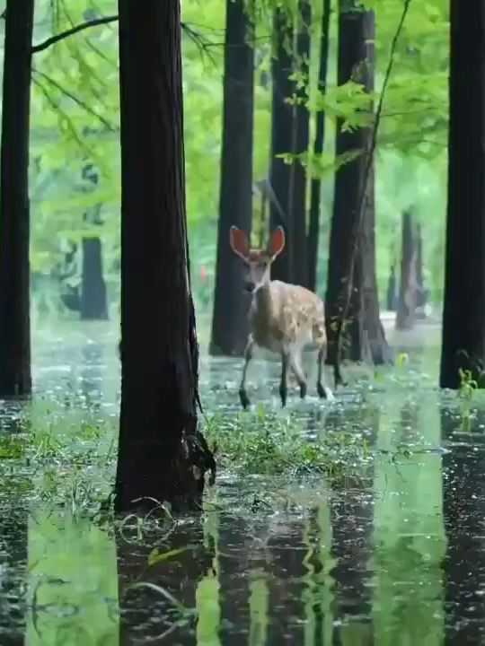 森の奥深く、鹿と出会う。#杭州青山湖国立公園 #鹿