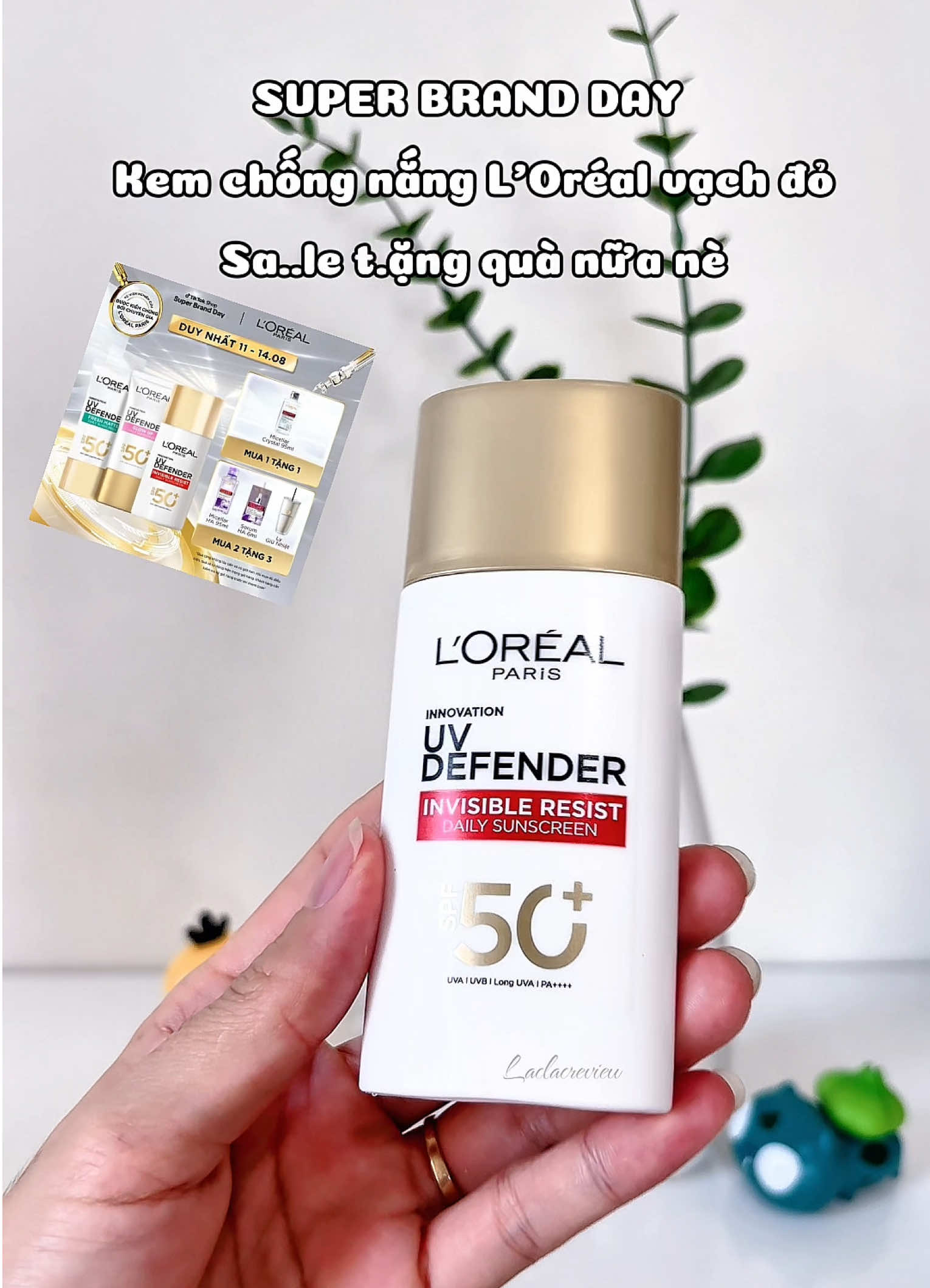 Kem chống nắng vạch đỏ L’Oréal Paris #laclac2839 #laclacreview #lorealparis #goclamdep #kemchongnang 