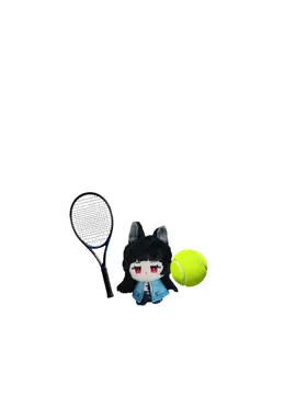 Play tennis with Plushyabi. #zenelesszonezero #fyp #hoshimimiyabi #miyabi #plush 