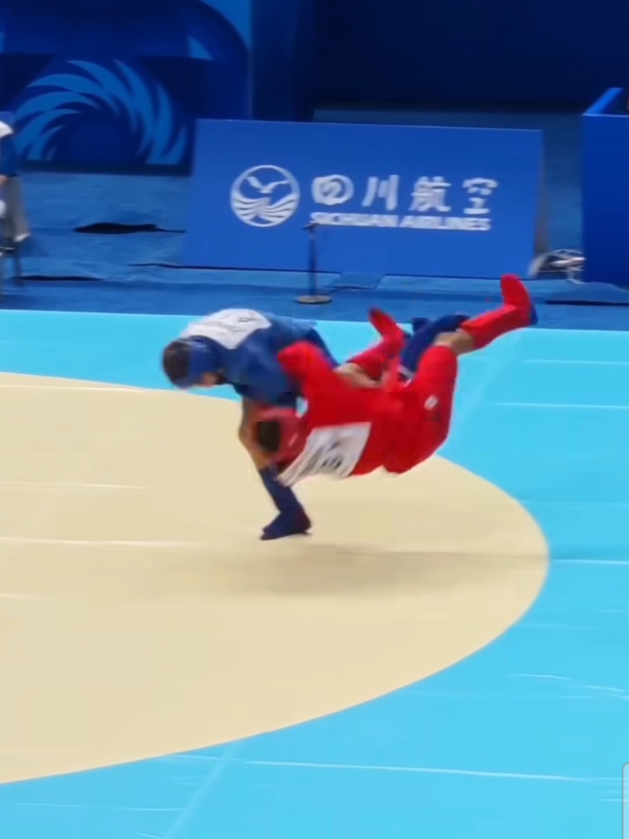 Combat Sambo is lethal - That little front kick to set up that position for the sweep 💎  #combatsambo #sambo #combatsports #judothrow #fighthighlights 