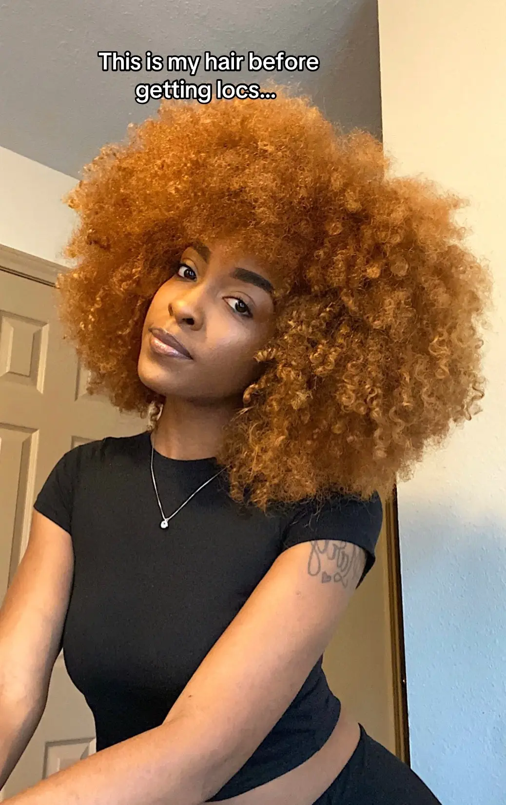 My hair is now even longer then the second pic. The growth is insane and I’ll be coloring my locs real soon.  #locgang #locstyles #womenlocstyles #locinfluencer #thicklocs 