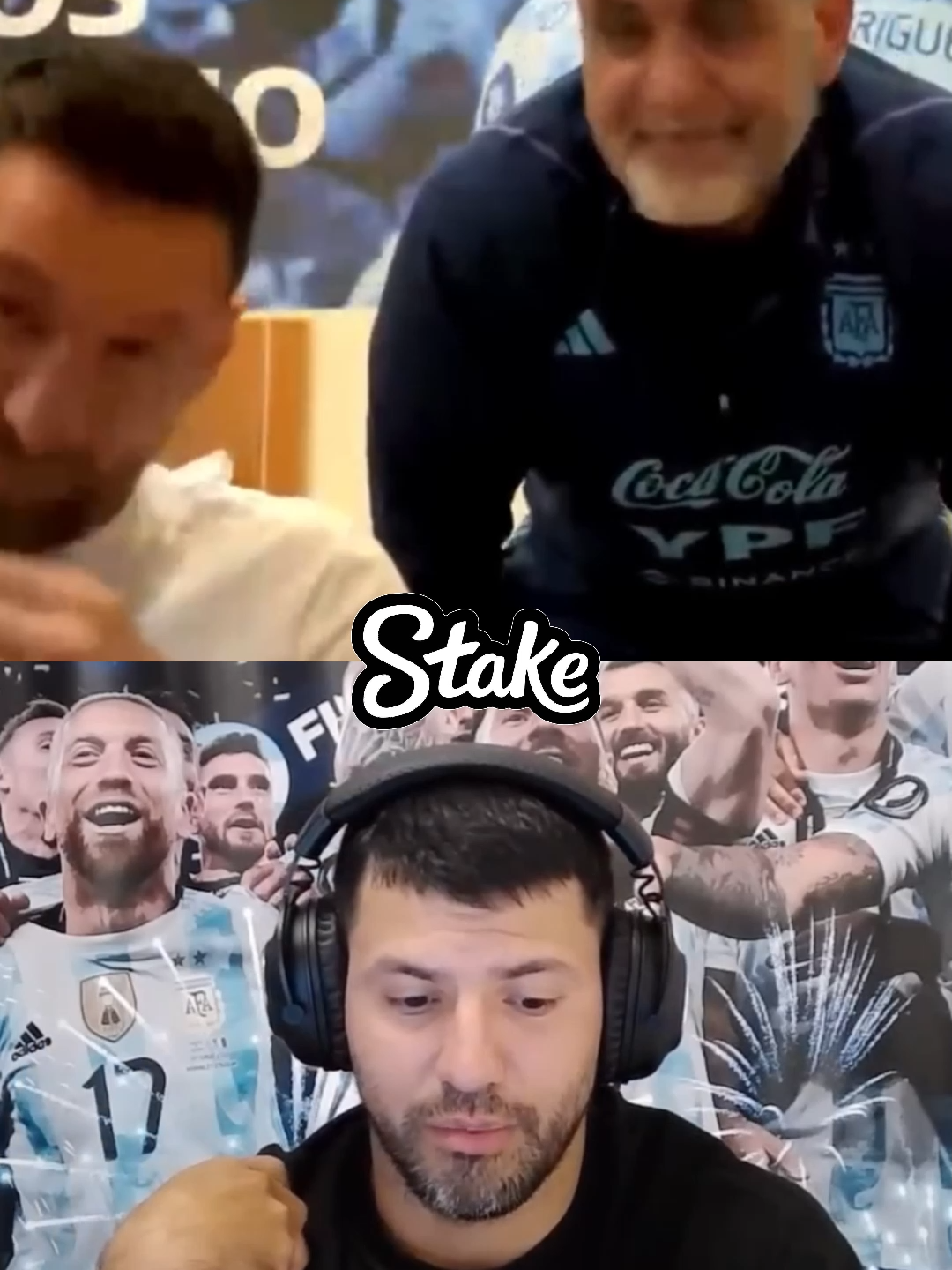 Nunca nos olvidemos de Messi en stream con el Kun Aguero, historico 😭😂 #messi #kunaguero #ecuerdos #viraltiktok #paredes #depaul #papu #recuerdos #mundial #fyp #humor