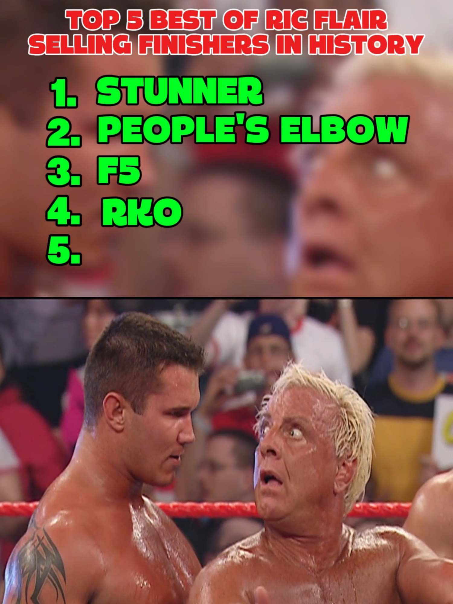 TOP 5 Best of Ric Flair's Selling Finishers In History #WWE #wweraw #wwefan #wwetiktok #wwesmackdown #wwefans #wwechallenge #fyp #fypシ #foryoupage #brocklesnar #randyorton #codyrhodes #romanreigns #johncena #WrestleMania #sethrollins #wweuniverse #cmpunk #therock
