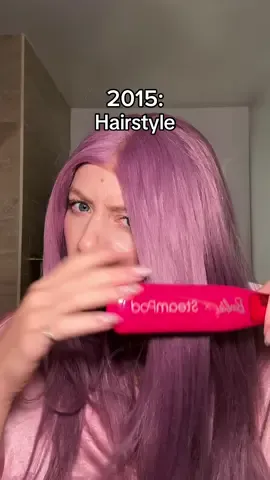 Sleek 2015 OR Voluminous Heatless Blowout 2025?!😏 #heatlesscurls #hairstyle #2025vs2015 #heatlessblowout 