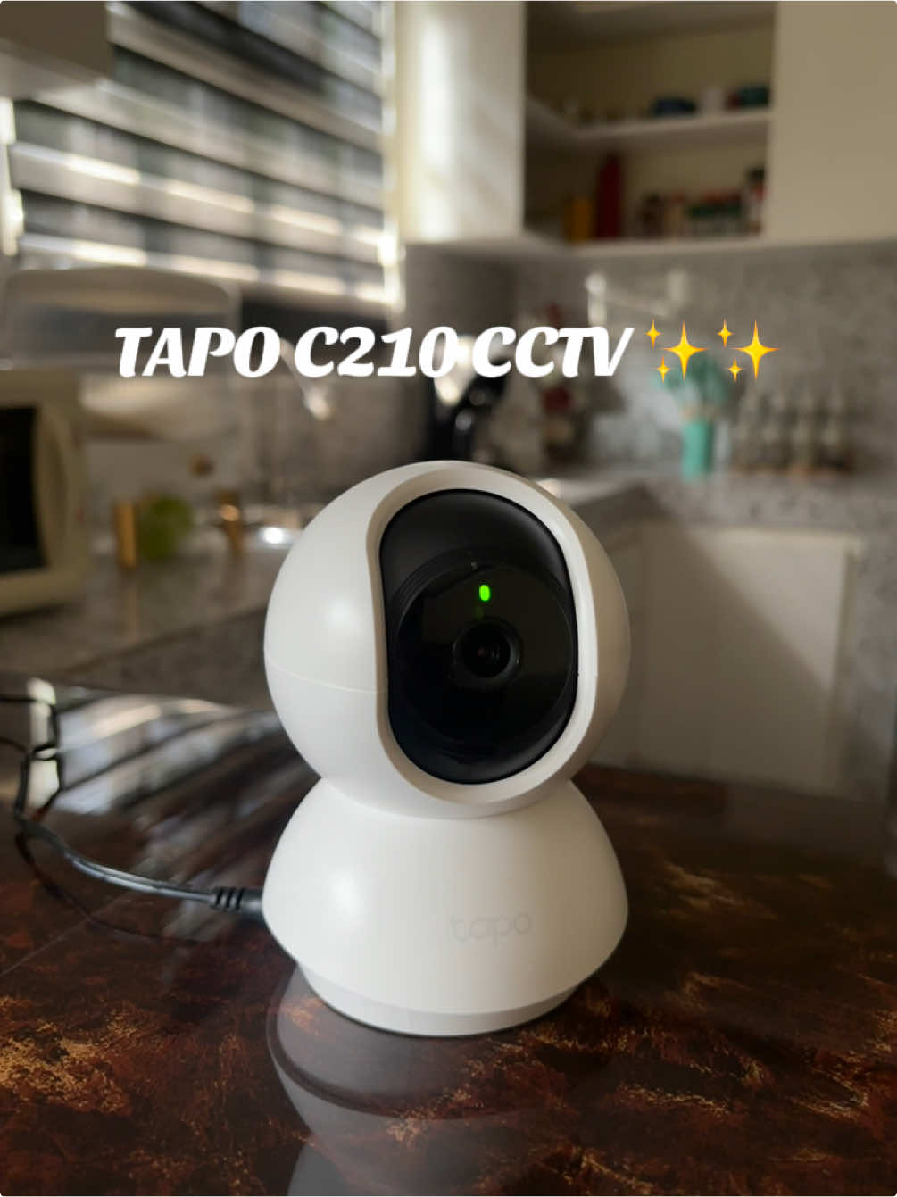 Tapo C210 CCTV – 360° indoor security camera with HD video, night vision, and motion detection. Comes with memory card, charger, and wall-mount screws for easy installation. #tapo #cctv #360cctvcamera #fyppppppppppppppppppppppp #fyp #tiktok 