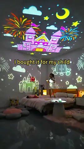 Baby got the castle she wanted.#kidsnightlight #starprojector #kidsgifts #roomdecor #OneFireKidsNightLight 