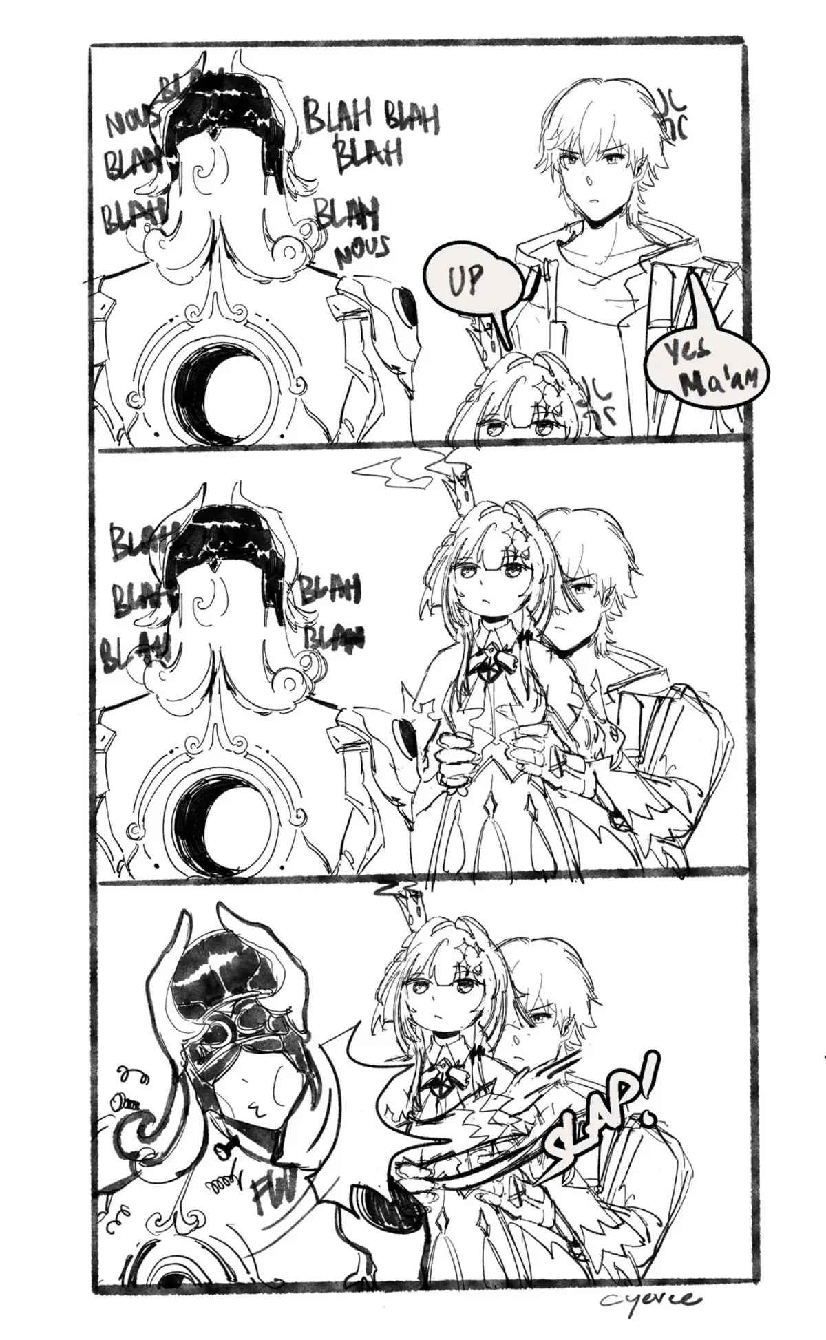 [Artist Credit:cyevee_] #HonkaiStarRail #hoyoverse #cerydra #lygushonkaistarrail #animefyp 