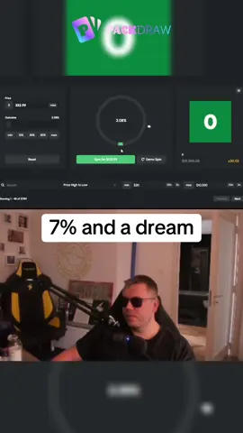 7% and a dream #kickstreaming 