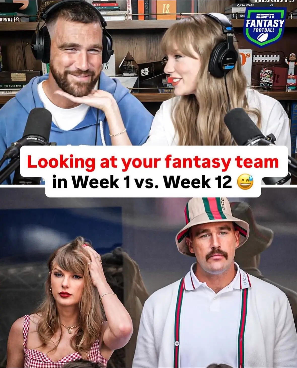 This is going to be the year 🔮 #fantasyfootball #taylorswift #traviskelce 