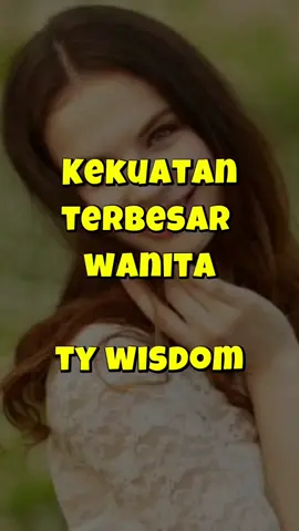 🌸 Kekuatan terindah seorang wanita… Bukan pada kata-kata tajam, bukan pada pembuktian diri, tapi pada kelembutan yang menyentuh hati. Kadang, menurunkan nada suara dan ego, lebih ampuh daripada memenangkan perdebatan. Karena hubungan bukanlah gelanggang adu hebat, melainkan tempat saling merasa dibutuhkan, dihargai, dan dicintai. 💛 #TYWisdom #KelembutanWanita #RenunganHidup #WanitaBijak #motivasi 