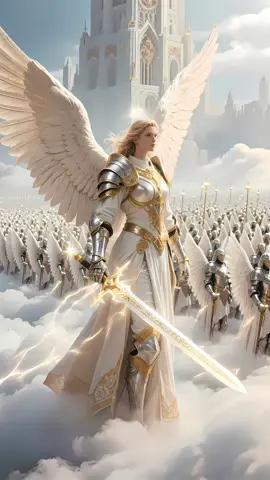 Angelic Host#angel #justice #jesus #aigenerated 