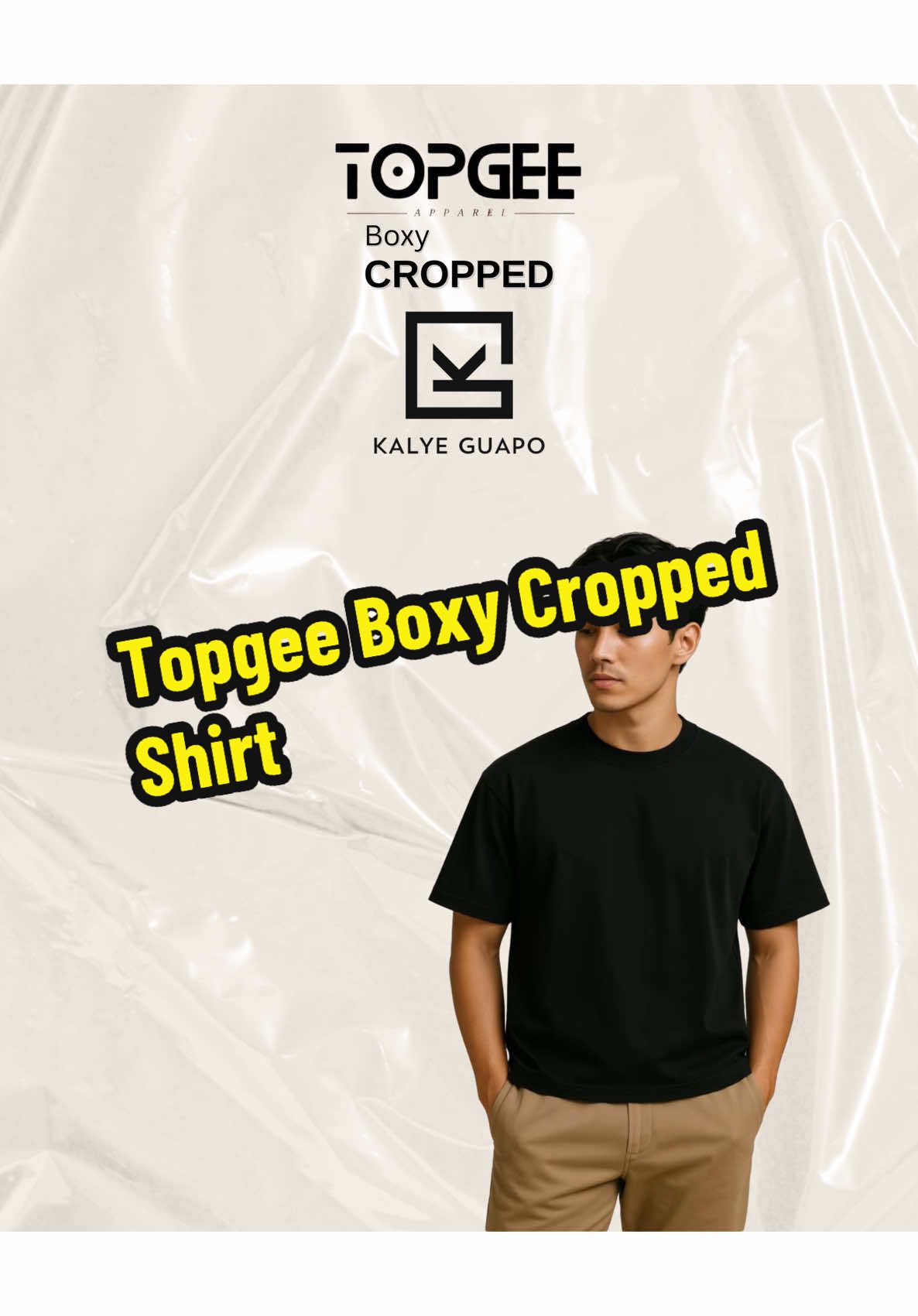 May bagong Shirt nanaman ang Topgee! Ang Topgee Boxy Cropped! Unahan na lang sa Basket! 💯 #kalyeguapo #boxy #boxycropshirt #croppedshirt 
