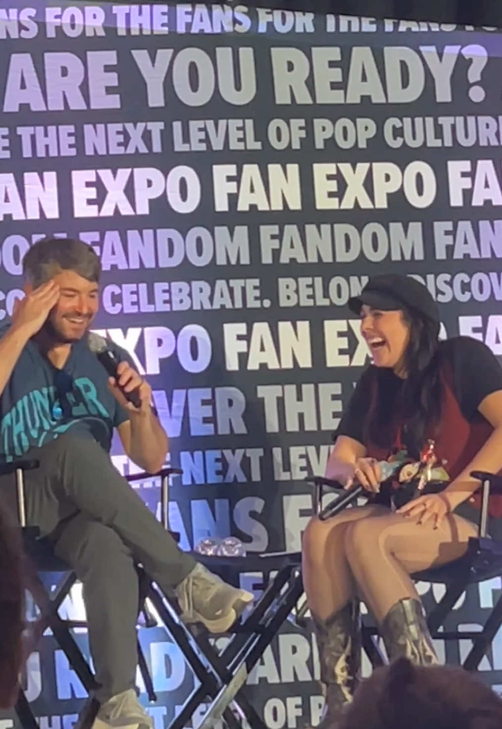 Alex brightman having a Danny Motta collab is something I need immediately #dannymotta #fanexpo #alexbrightman #boston #hazbinhotel @Danny Motta 