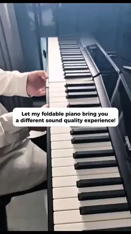 May I see you again 🎹 #FoldablePiano #TerencePiano #PortablePiano #DigitalPiano #pianotok #pianocover #KeyboardPiano #FoldingPiano #viralmusic #pianomusic 