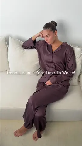 Imagine comfort, now double it 👀 For the next 4 days only, every dollar you spend earns you DOUBLE points 👏 But here's the thing, when these 4 days are up, so is the double points magic ✨ So, what are you waiting for? Get comfy. Get rewarded.  Shop & Earn with The Lounge ☁️ Link in Bio to sign up 🔗 #boody #loyalty #lounge #fyp 
