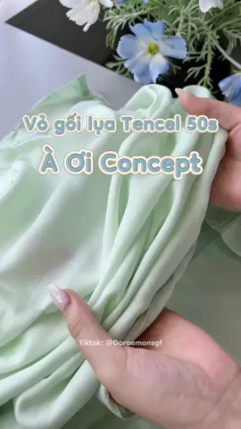 Vỏ Gối Nằm Lụa Tencel 50s À Ơi Concept siu mềm mịn thoáng mát #doraemonsgf #aoiconcept #hangvietvuonminh #tuhaohangviet #80namdoclap 
