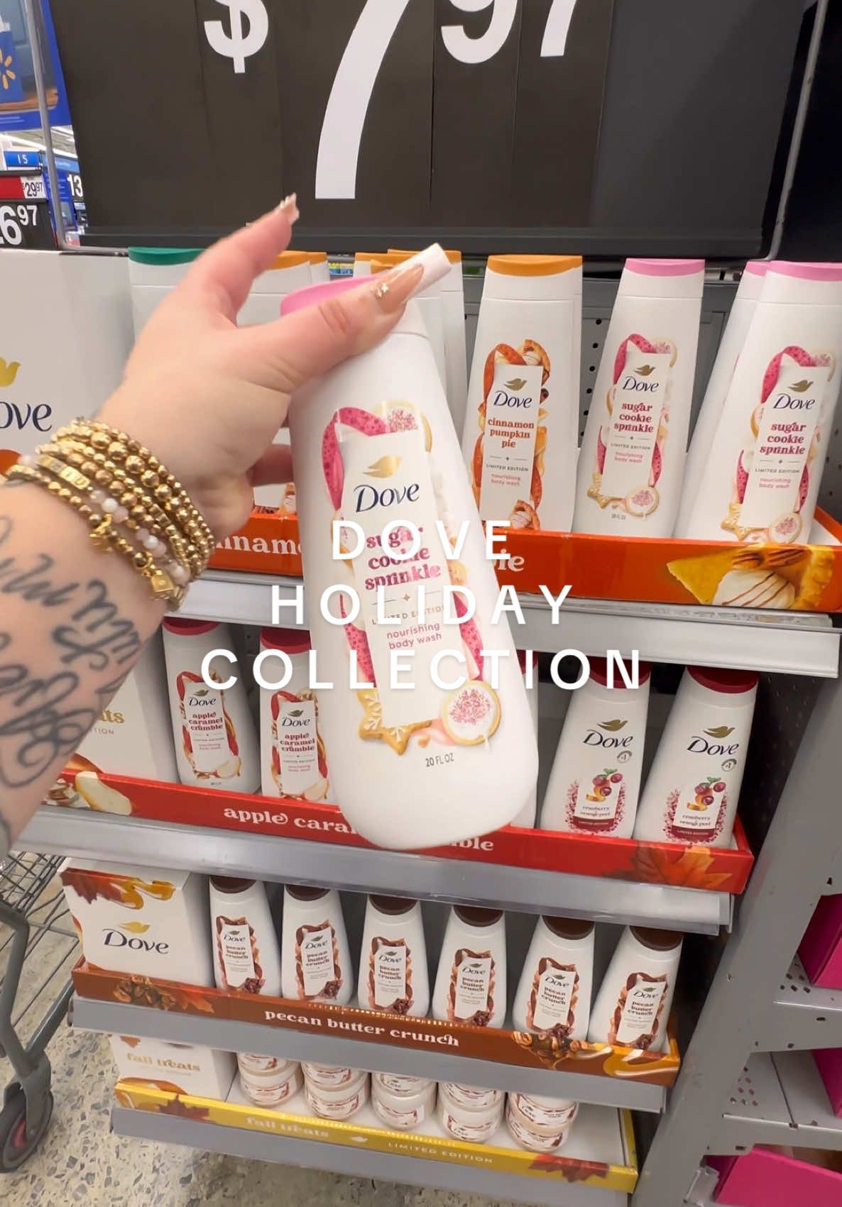 Doves new holiday collection is out already at Walmart !?🎄and they smell SO good 😍 #hygieneshopping #hygienetok #howtosmellgood #shopping #perfumetok #showerroutine #showertok #hygieneroutine #dove #doveholidaytreats #doveholidaycollection #hygienetips #walmart #hygieneproducts 