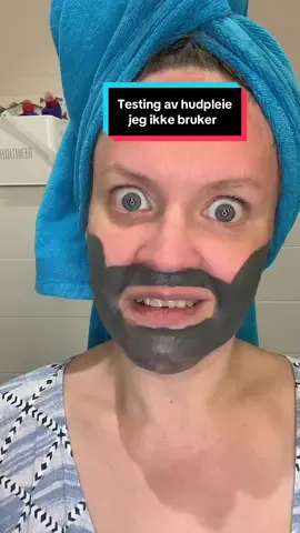 Har prøvd noe av hudpleien jeg har hjemme som jeg ikke bruker. Ansiktsmaske i form av illeluktende gjørme! Ikke veldig imponert… 😅 #facial #skincare #glowingskin #skincarereview #tiktoknorge 