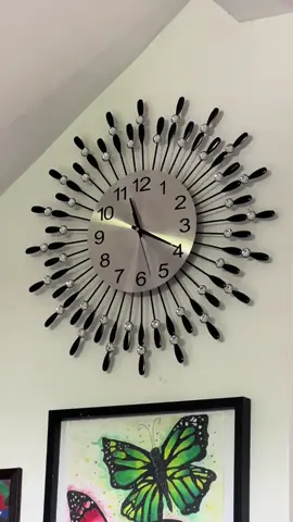 Elegant  wall clock #wallclock #aesthetic #clock #elegant #fyp 